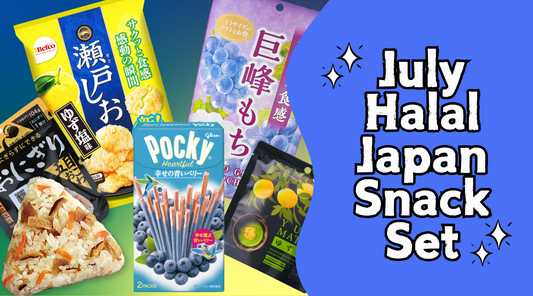 Halal Japanese Snack Set for July – Refreshing Summer Picks🍙💜