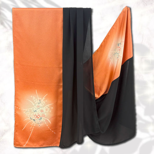 Shawl: KIMONO Hijab - Light Peach/Black