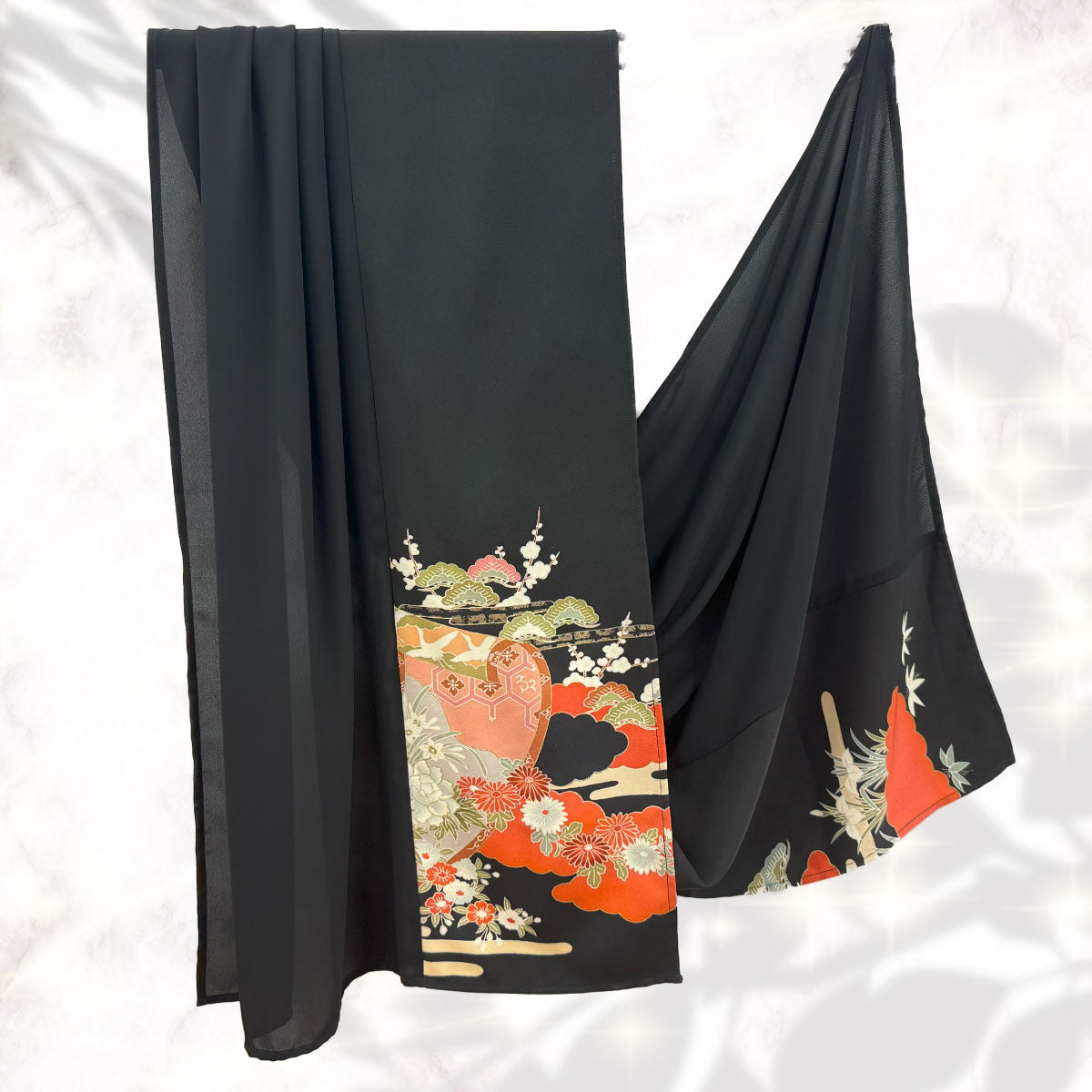 Shawl: KIMONO Hijab - Black/Black