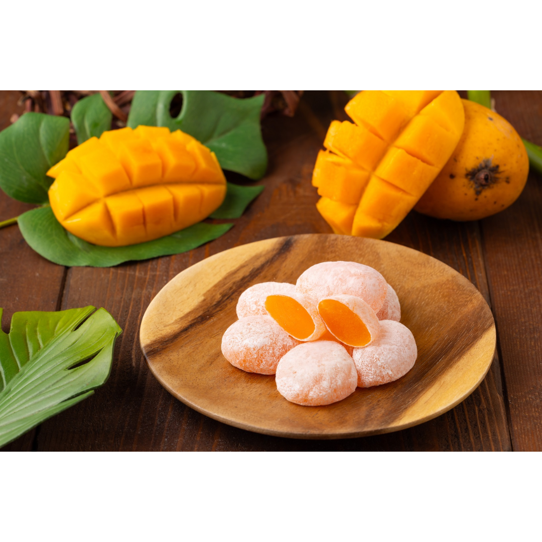 Bite-Sized Mango Mochi
