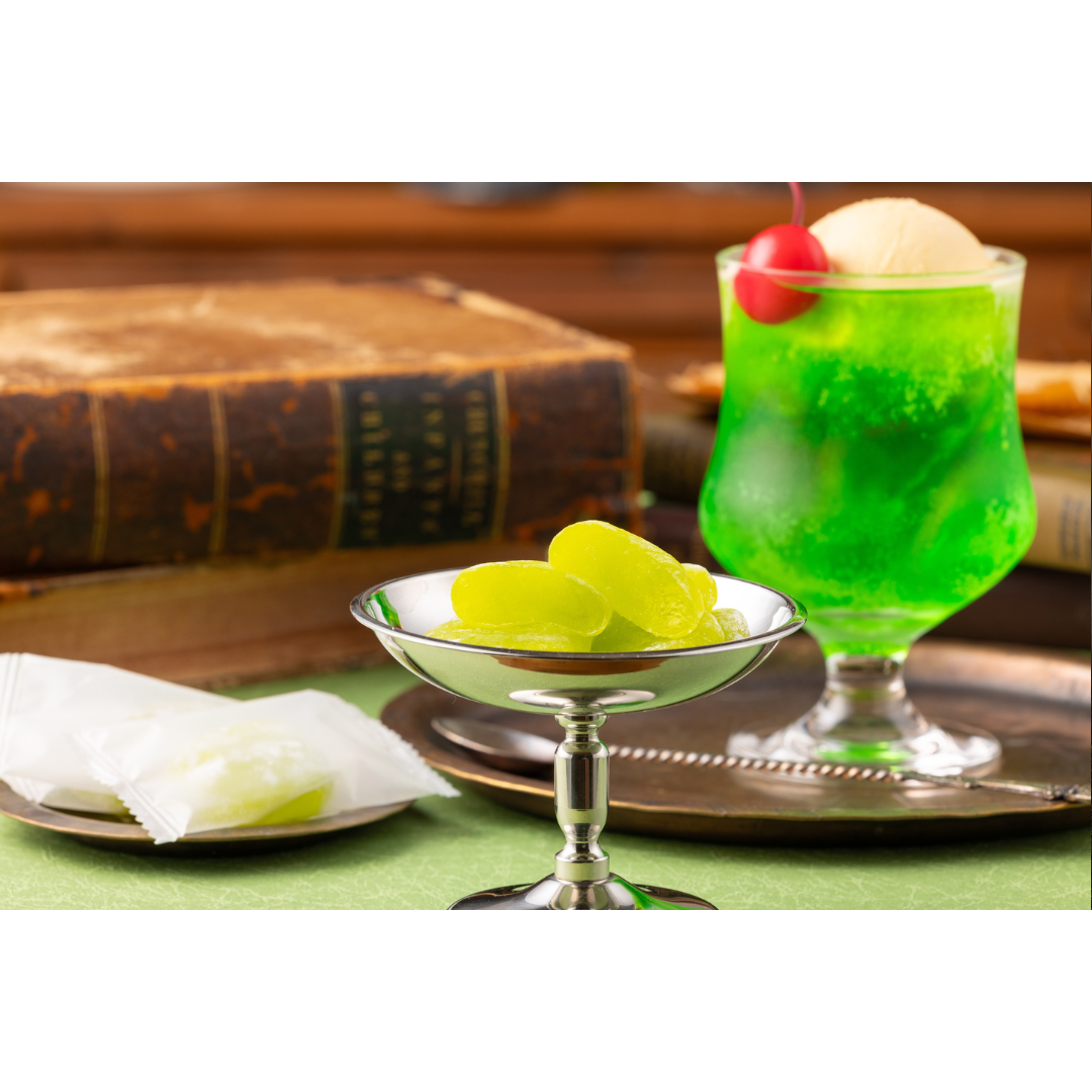 Bite-Sized Mochi (Melon Soda)