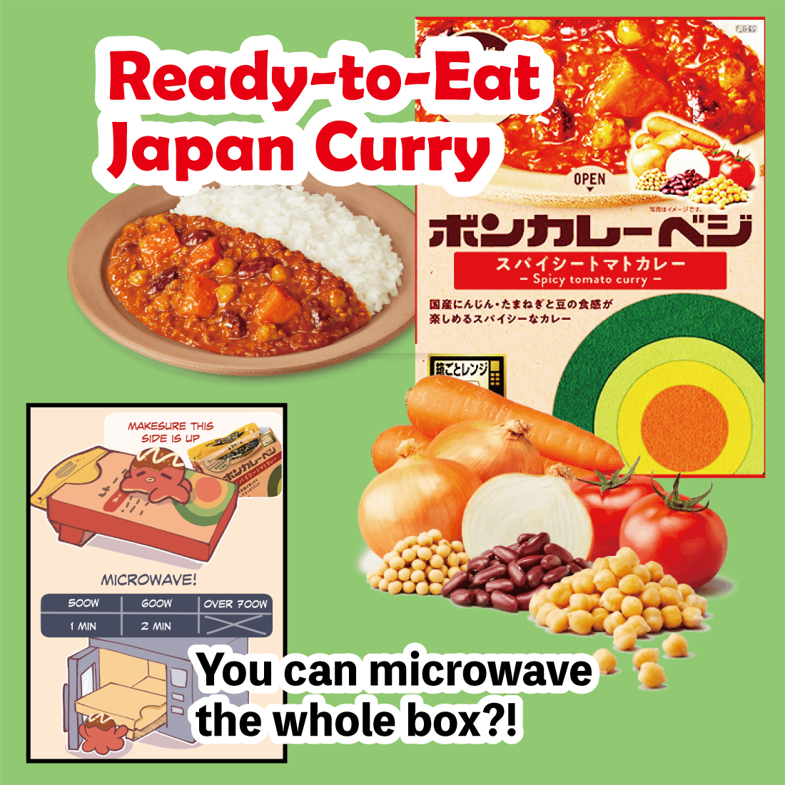 Microwavable Japanese-style Veggie Curry