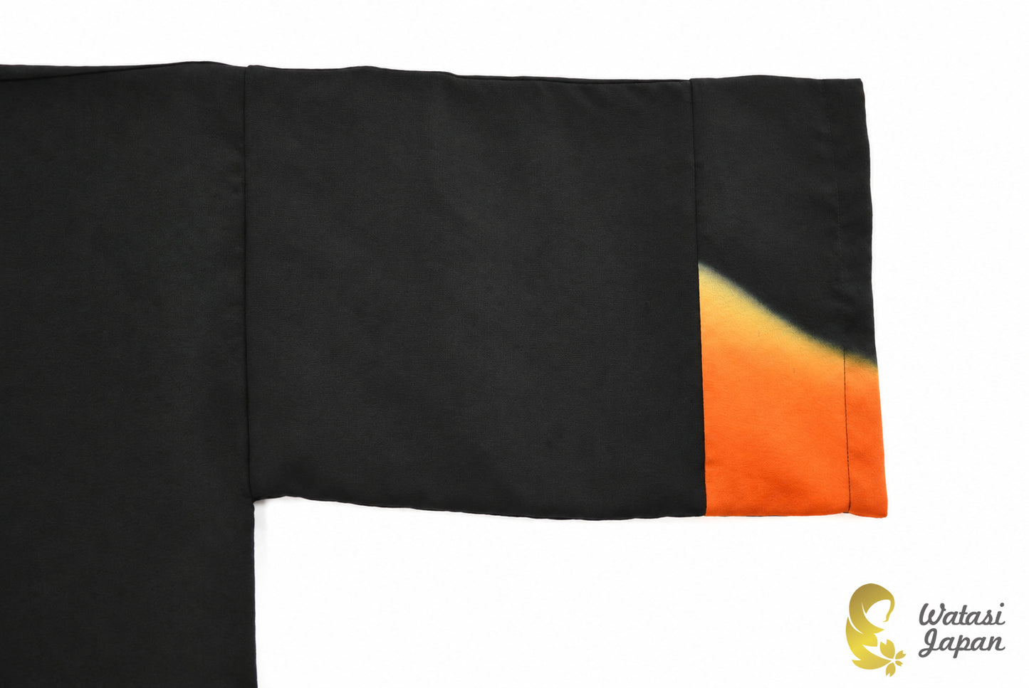 Kimono Abaya — Black Mount Fuji Sunset | Open Abaya
