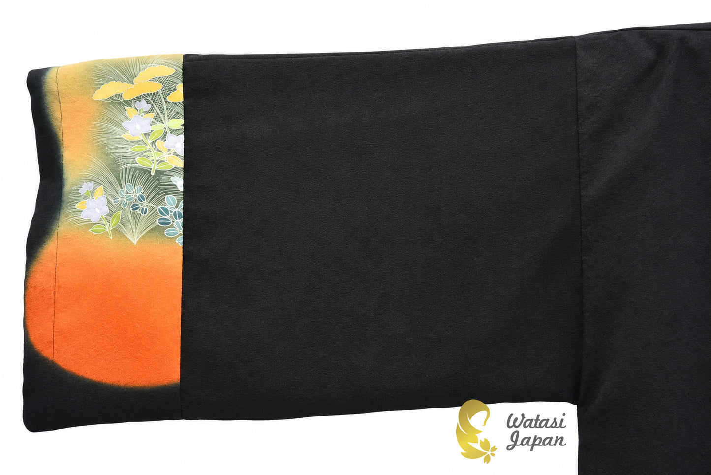Kimono Abaya — Black Mount Fuji Sunset | Open Abaya