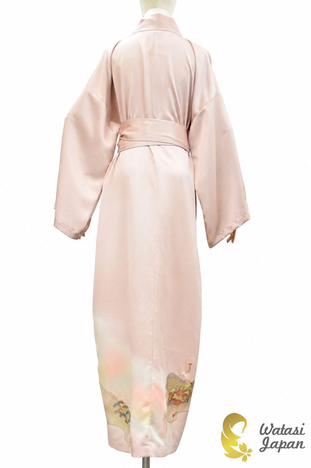 Kimono Abaya — Blush Pink Temari | Open Abaya & Sash