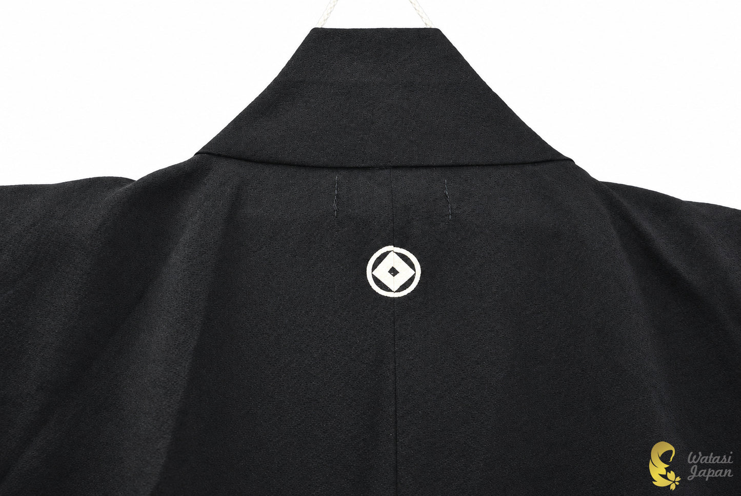 Kimono Abaya — Black Crane, Sakura & Maple | Open Abaya & Sash