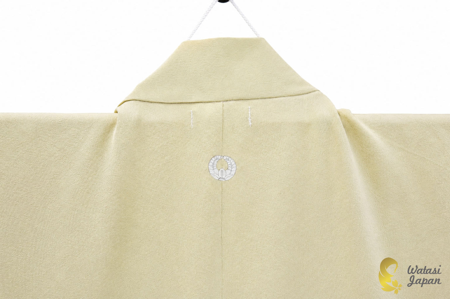 Kimono Abaya — Sage Yellow Abstract Patchwork | Open Abaya & Sash