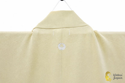 Kimono Abaya — Sage Yellow Abstract Patchwork | Open Abaya & Sash