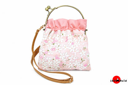 Kimono Gamaguchi Handbag — Red × Floral
