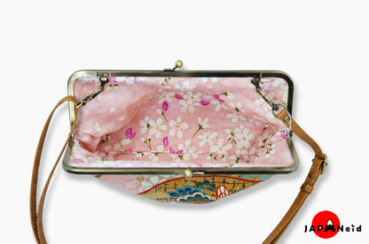 Kimono Shoulder Bag — Pink × Gold
