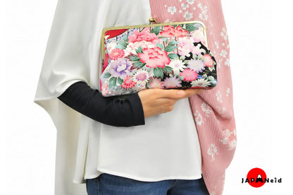 Kimono Clutch Bag — Red × Floral
