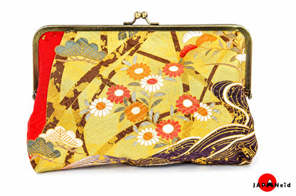 Kimono Clutch Bag — Red × Gold Nature