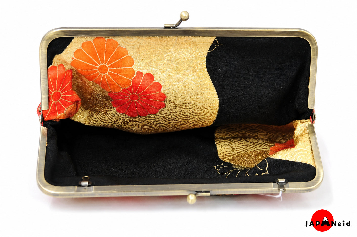 Kimono Clutch Bag — Red × Gold Nature