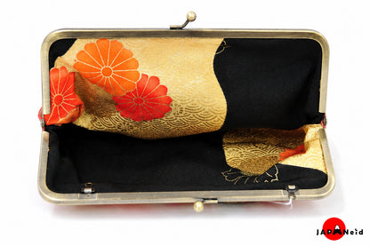 Kimono Clutch Bag — Red × Gold Nature