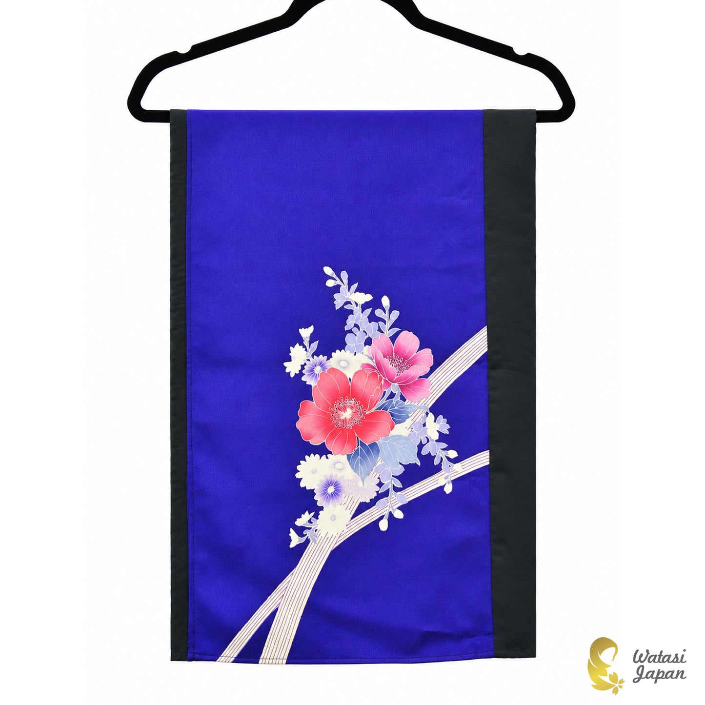 Shawl: Kimono Hijab — Royal Blue Tsubaki / Kimono Jewel