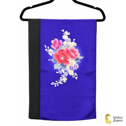 Shawl: Kimono Hijab — Royal Blue Tsubaki / Kimono Jewel