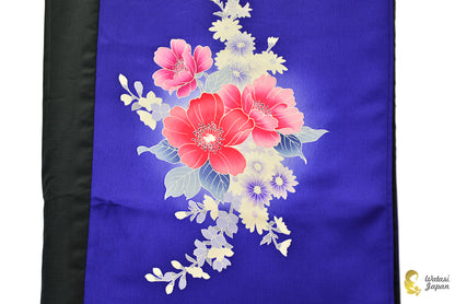 Shawl: Kimono Hijab — Royal Blue Tsubaki / Kimono Jewel