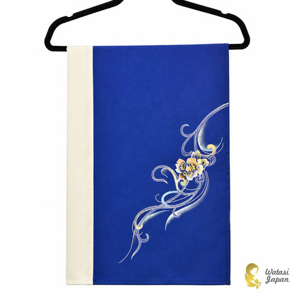 Shawl: Kimono Hijab — Royal Blue Ran & Arabesque / Kimono Jewel