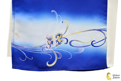Shawl: Kimono Hijab — Royal Blue Ran & Arabesque / Kimono Jewel