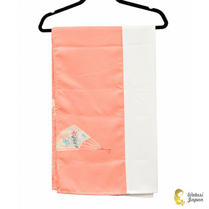 Shawl: Kimono Hijab — Salmon Pink Sensu / Kimono Jewel