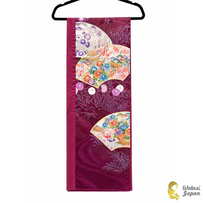 Square: Kimono Hijab — Magenta Sensu & Sato / Kimono Jewel
