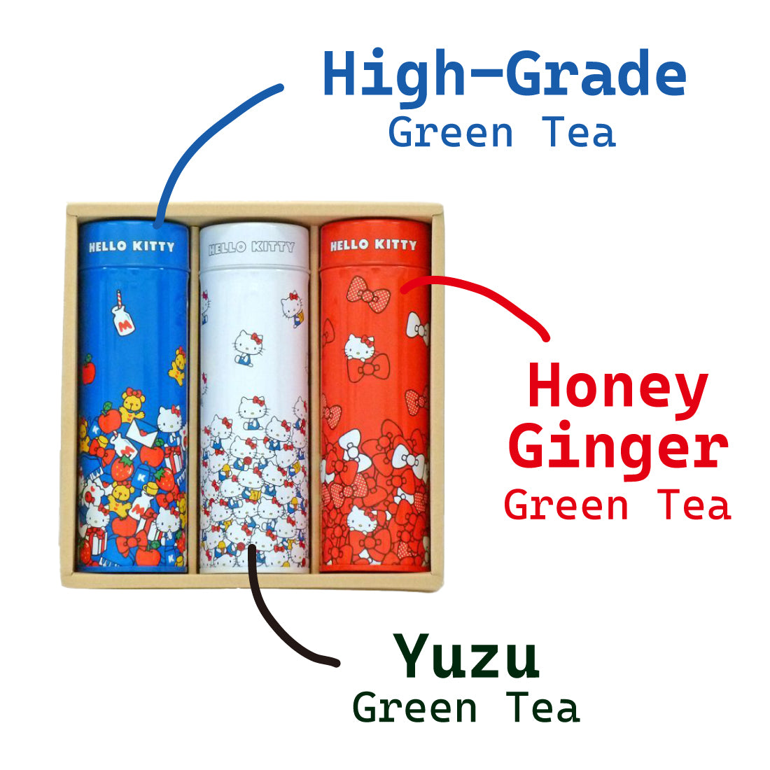 [Deliver in Japan Only] Hello Kit-Tea: 3-Flavor Set