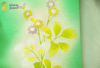 Shawl: Kimono Hijab — Green Floral / Kimono Jewel
