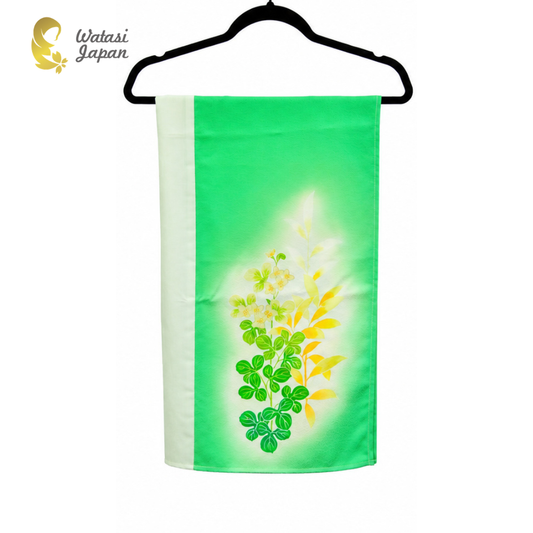 Shawl: Kimono Hijab — Green Floral / Kimono Jewel
