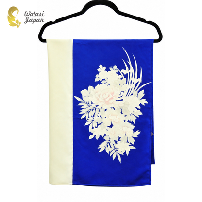 Shawl: Kimono Hijab — Royal Blue Peony / Kimono Jewel