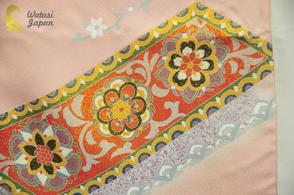 Shawl: Kimono Hijab — Blush Pink Tanzaku / Kimono Jewel
