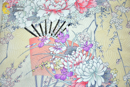 Shawl: Kimono Hijab — Butter Yellow Sensu / Kimono Jewel