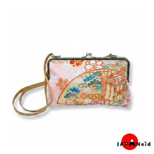 Kimono Shoulder Bag — Pink × Gold