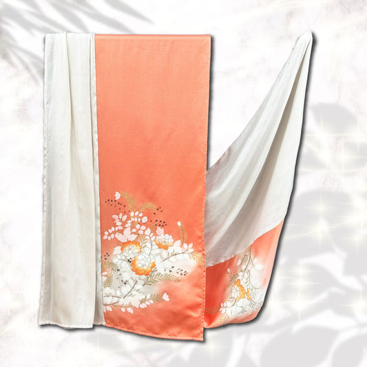 Shawl: KIMONO Hijab - Orange/White