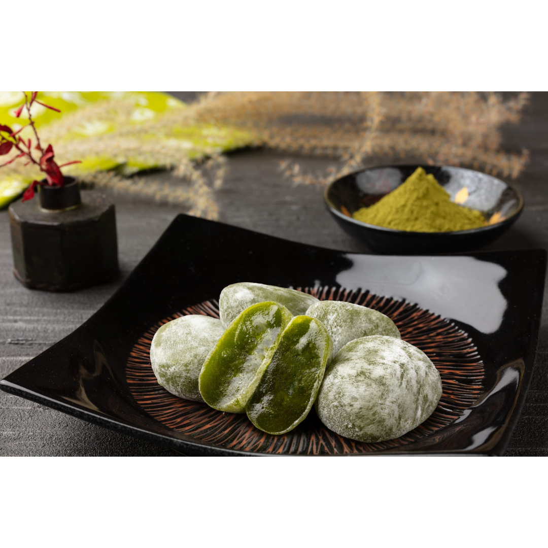 Bite-Sized Mochi (Matcha)